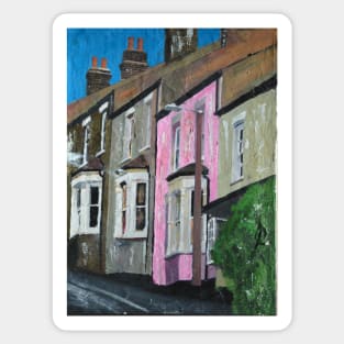 English Town Houses Sticker